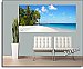 Island Vacation Panoramic 1-piece Peel and Stick Wall Mural
