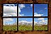 Country Meadow Window Peel and Stick Canvas Wall Mural