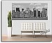 NYC Panoramic Black & White One-piece Peel & Stick Canvas Wall Mural