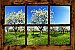 Orchard Window (Rustic) 1-piece Peel & Stick Canvas Wall Mural