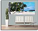  	Tropical Island Resort One-piece Peel & Stick Canvas Wall Mural Roomsetting