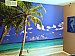 Tropical Ocean Peel and Stick Wall Mural Roomsetting