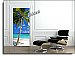 Tropical Palm Canvas Door Mural DT156 roomsetting