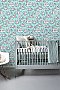 Rutland Turquoise Toile De Jouy Wallpaper