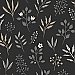 Cynara Charcoal Scandinavian Floral Wallpaper