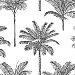 Taj Charcoal Palm Trees Wallpaper