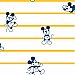 Disney Mickey Mouse Stripe Wallpaper