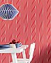 Maryam Red Modern Stripe Wallpaper