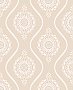 Beaumont Coral Ogee Wallpaper