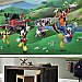 Roommates Decor Mickey and Friends Roadster Racer XL Chair Rail Prepasted Mural