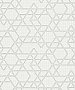 Montego Off-White Geometric Wallpaper
