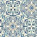 Blue Florentine Tile Peel & Stick Wallpaper