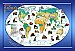 A World Of Animals Wall Map