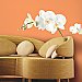 WHITE ORCHID PEEL & STICK WALL DECALS