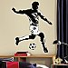 SOCCER PLAYER PEEL & STICK GIANT WALL DECALS