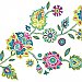 BOHO FLORAL PEEL AND STICK GIANT WALL DECALS