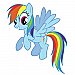 MY LITTLE PONY RAINBOW DASH PEEL AND STICK GIANT WALL DECALS