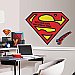 SUPERMAN LOGO DRY ERASE PEEL AND STICK GIANT WALL DECALS