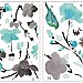 BLOSSOM WATERCOLOR BIRD BRANCH PEEL AND STICK WALL DECALS