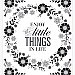FLORAL WREATH QUOTE W/EMBELLISHMENTS PEEL AND STICK GIANT WALL DECALS