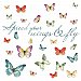 LISA AUDIT BUTTERFLY QUOTE PEEL AND STICK WALL DECALS