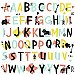 TRIBAL ALPHABET PEEL AND STICK WALL DECALS