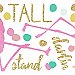 STAND TALL FLAMINGO PEEL AND STICK WALL DECALS WITH GLITTER