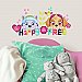 PAW PATROL SKYE AND EVEREST BE HAPPY QUOTE PEEL AND STICK WALL DECALS