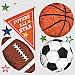 SPORTS BALLS PEEL AND STICK WALL DECALS