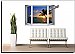 Sunset Palm Window One-piece Peel and Stick Canvas Wall Mural