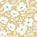 Bergman Mustard Scandi Flower Wallpaper