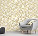 Bergman Mustard Scandi Flower Wallpaper