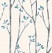 Ingrid Blue Scandi Tree Wallpaper