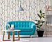 Ingrid Blue Scandi Tree Wallpaper