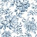 Gabriela Blue Floral Wallpaper