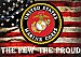 U.S. Marine Corps HUGE Peel & Stick CANVAS Poster